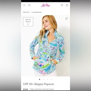 Lilly Pulitzer Skipper Popover